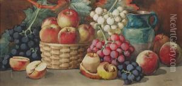 Apples Oil Painting - Arthur Dudley