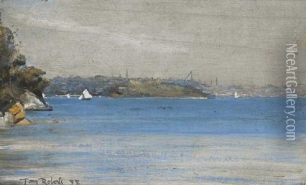 Sydney Harbour Impression Oil Painting - Thomas William Roberts