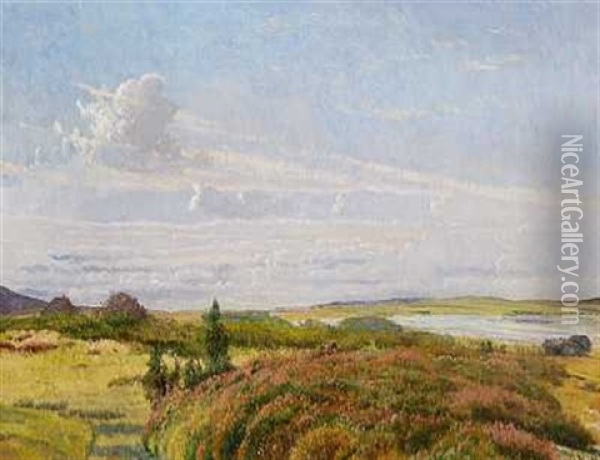 Lynglandskab Oil Painting - Vilhelm Peter Karl Kyhn