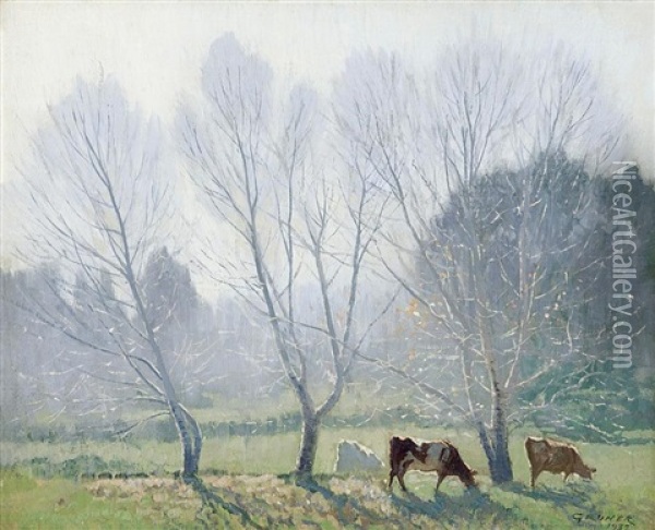 Spring Mist Oil Painting - Elioth Gruner