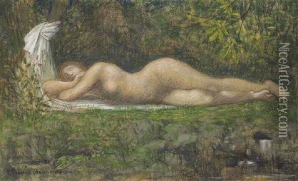 La Source Oil Painting - Pierre Puvis de Chavannes