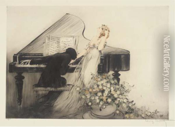 Prelude Oil Painting - Louis Icart