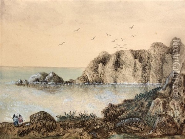 Paysage De Bord De Mer Oil Painting - George Sand