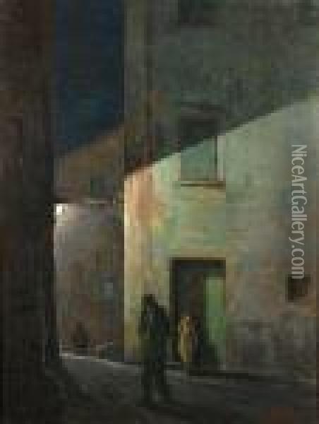 Notturno Oil Painting - Renuccio Renucci