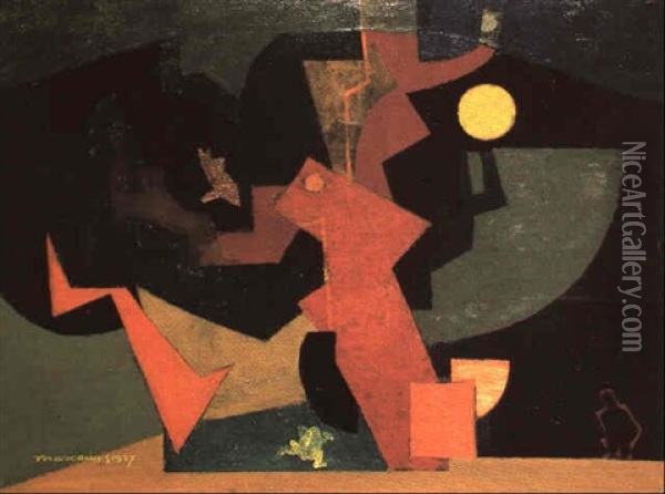 La Nuit Oil Painting - Louis Marcoussis