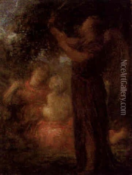 La Sainte Famille Oil Painting - Henri Fantin-Latour