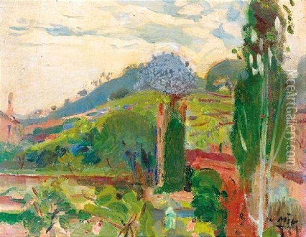 Paisaje (landscape) Oil Painting - Joaquin Mir Trinxet