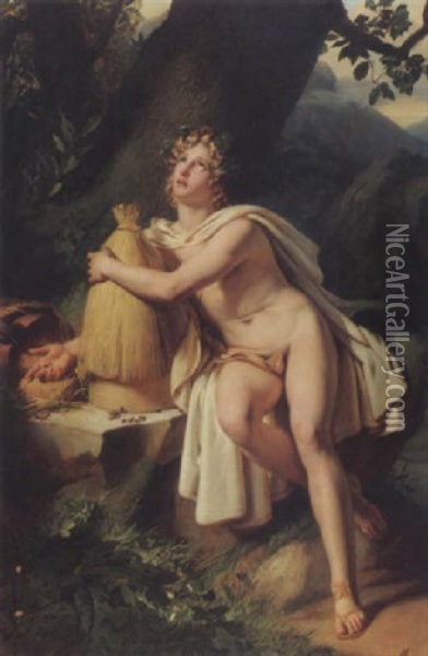 Aristaeus Oil Painting - Charles Philippe Auguste de Lariviere