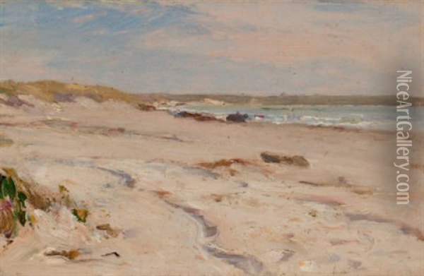 Beach Scene Oil Painting - Frederick Porter Vinton