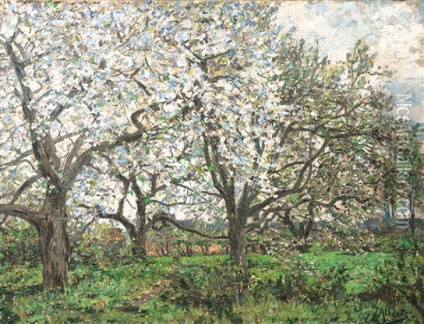 Spring In The Vierlande Oil Painting - Jacob Alberts