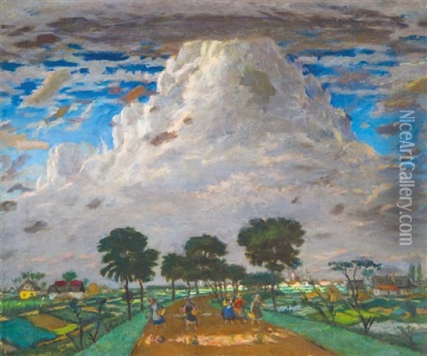 Legendary Land Oil Painting - Adolf Fenyes