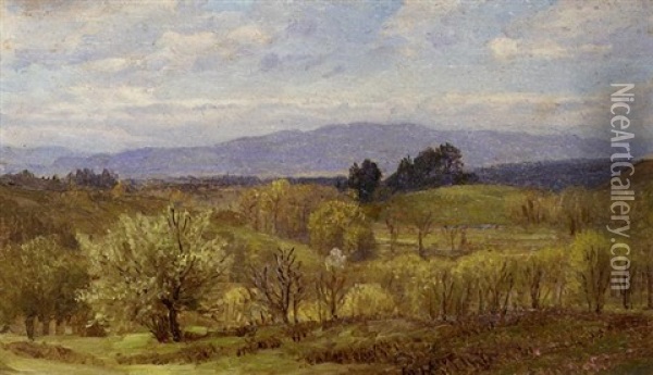 Canaan, Connecticut Oil Painting - William Trost Richards