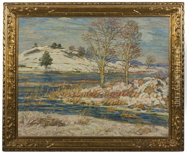 Damon Hill, Old Lyme, Connecticut Oil Painting - George Brainard Burr