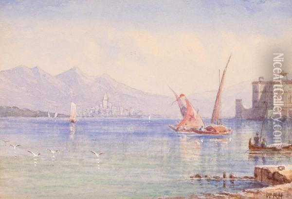 Sailboats, India Oil Painting - William Robert Houghton