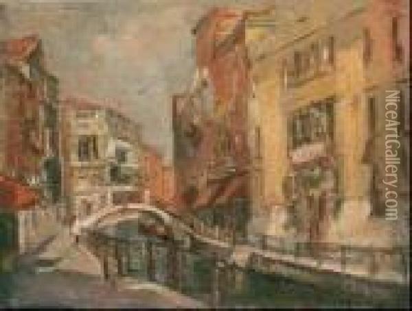 Venezia Oil Painting - Luigi Crisconio