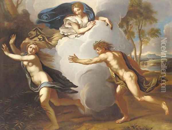 Alpheus and Arethusa Oil Painting - Roman School