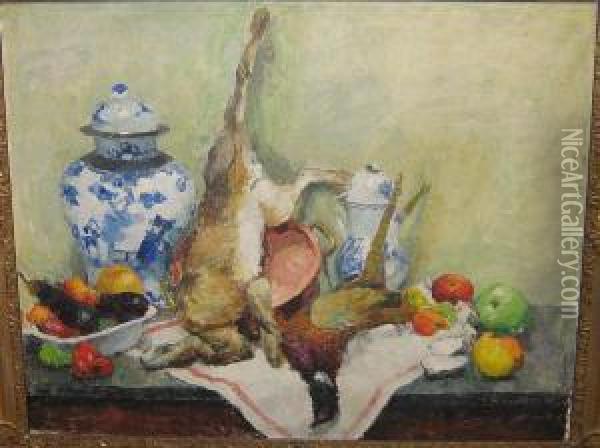 Nature Morte Oil Painting - Gaston Haustrate