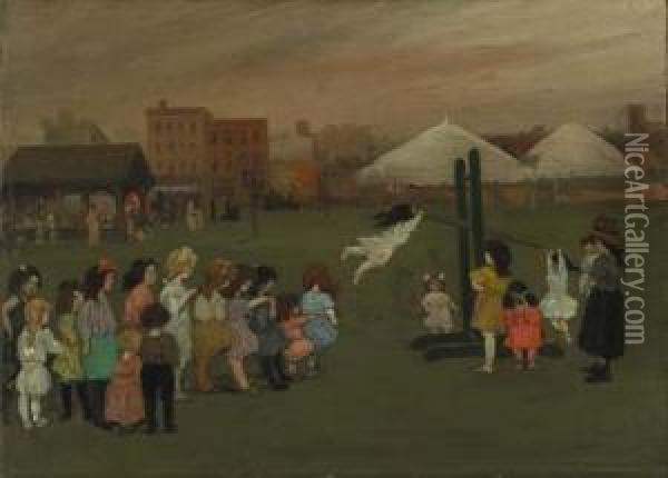 The Playground Oil Painting - Jerome Myers