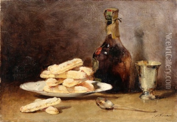 Les Biscuits Oil Painting - Guillaume Romain Fouace