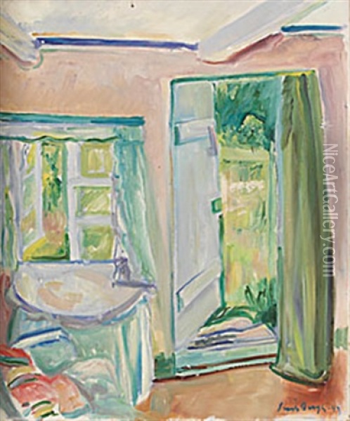 Interior Oil Painting - Svante Bergh