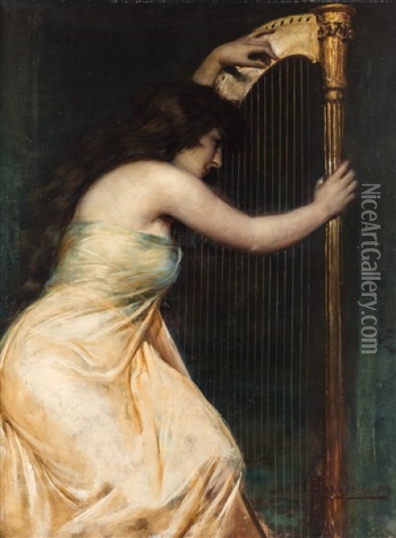 An Allegory Of Music Oil Painting - Carlos Barberis