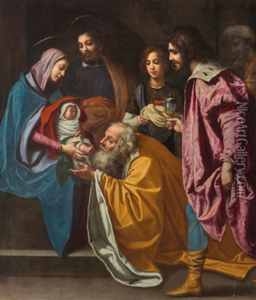 The Adoration Of The Magi Oil Painting - Felice Ficherelli