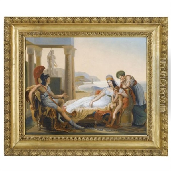 Aeneas Recounting The Trojan War To Dido Oil Painting - Pierre Narcisse Guerin