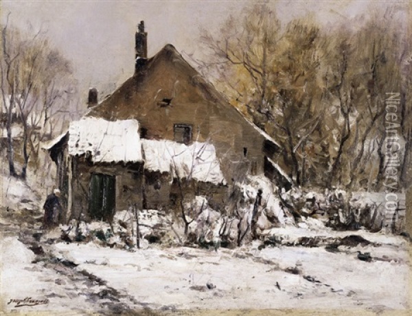 Effet De Neige Oil Painting - Joseph Charles Francois