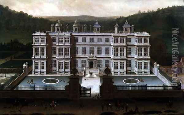 A View of Longleat Oil Painting - Jan Siberechts