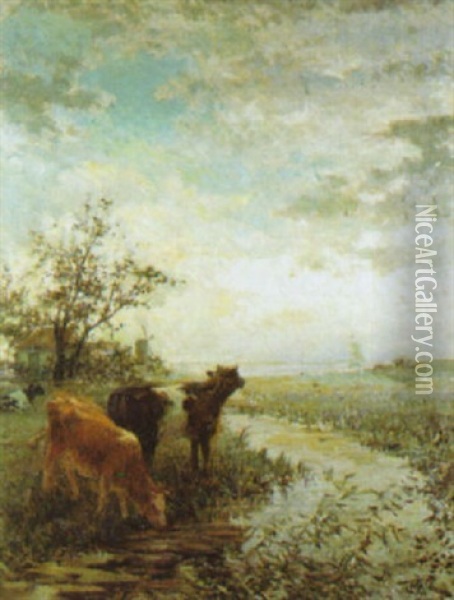 Zomer In De Polders Oil Painting - Henri van Seben