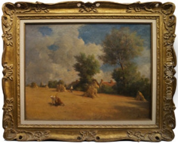 La Moisson Oil Painting - Emile Boulard