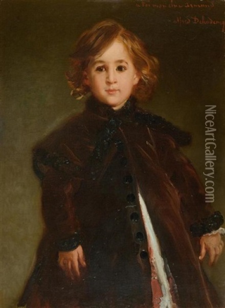 Portrait Eines Kindes Oil Painting - Edme Alexis Alfred Dehodencq