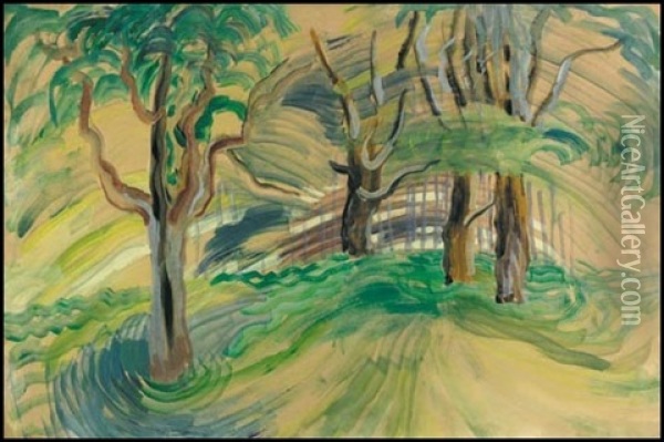 Forest Interior Oil Painting - Emily Carr