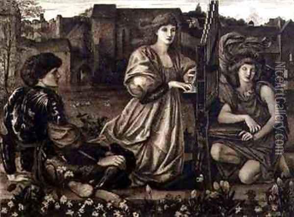 Chant d'Amour Oil Painting - Sir Edward Coley Burne-Jones