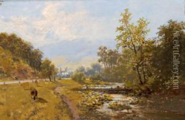 Helenenthal Bei Baden Oil Painting - Carl Wahler