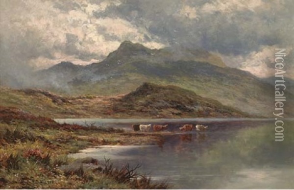 Lock Etive, Argyllshire Oil Painting - Henry Decon Hillier