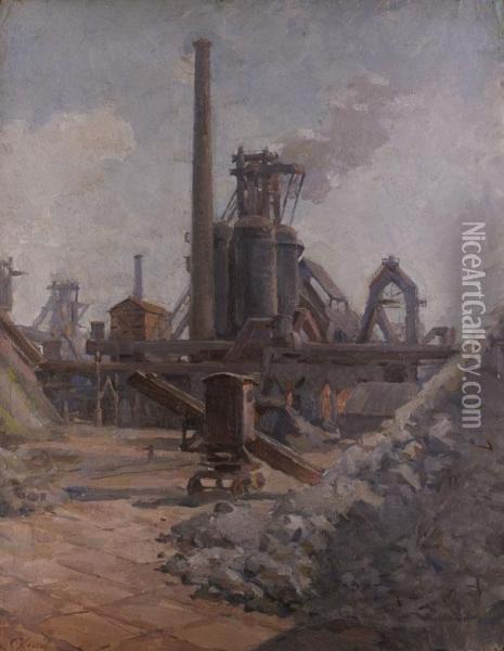 Industrie-landschaft Oil Painting - Petr Ivanovich L'Vov