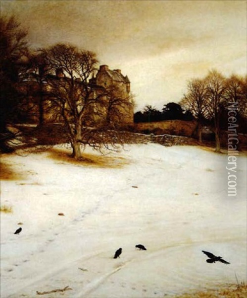 Christmas Eve Oil Painting - John Everett Millais