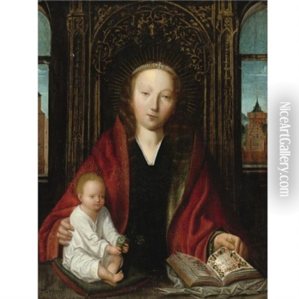 Madonna And Child Oil Painting - Quentin Massys the Elder