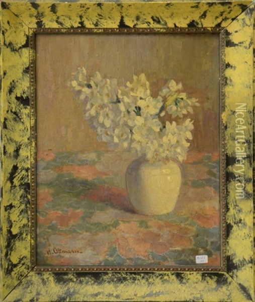 Fleurs Oil Painting - Henri Ottmann