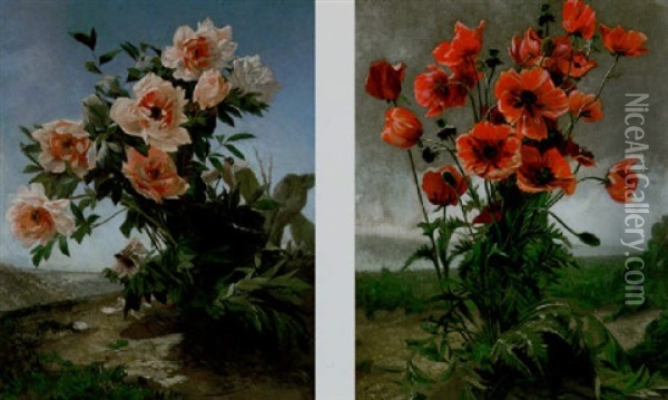 Wild Flowers Oil Painting - Julien Girardin