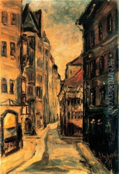 Nagyvaros (city) Oil Painting - Hugo Scheiber