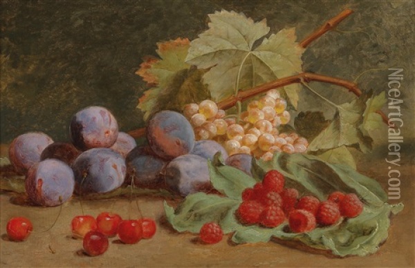 Still Life With Fruit Oil Painting - Andreas Lach