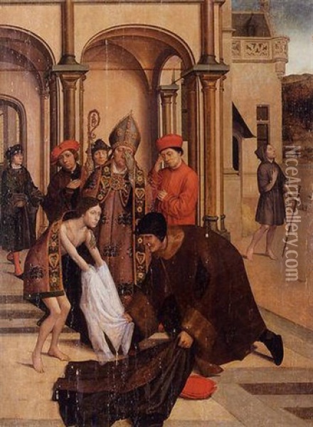 Saint Francis Renouncing The World For The Cloister Oil Painting - Jan van Coninxloo the Younger