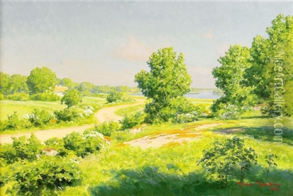 Sommaridyll Vid Gottskar Oil Painting - Johan Fredrik Krouthen