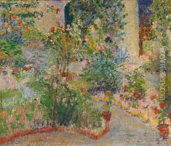 Jardin Oil Painting - Francis Morton-Johnson