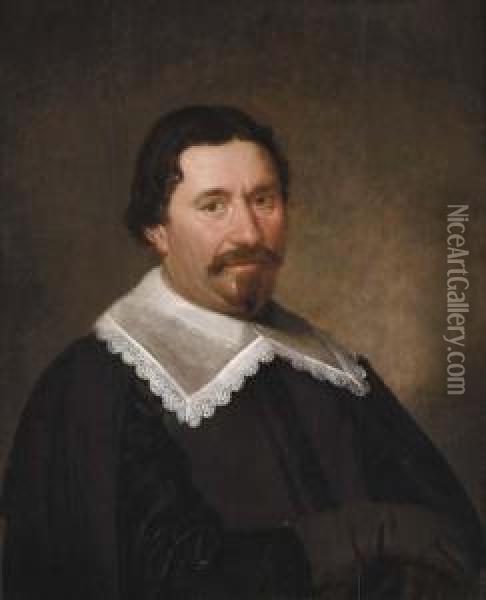 Portrait Of A Gentleman Oil Painting - Jacob Gerritsz. Cuyp