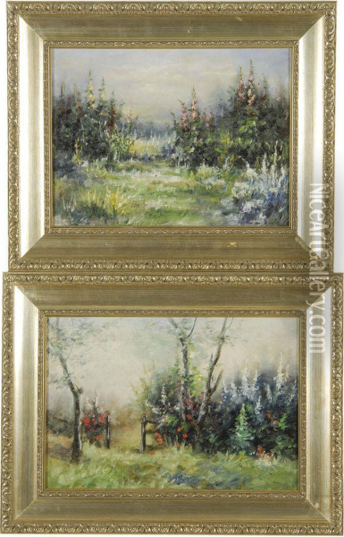 Spring Landscapes Oil Painting - Harriette Bowdoin