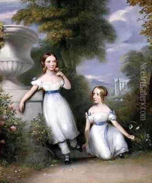 Children of John Blake Oil Painting - J.P. Haverty