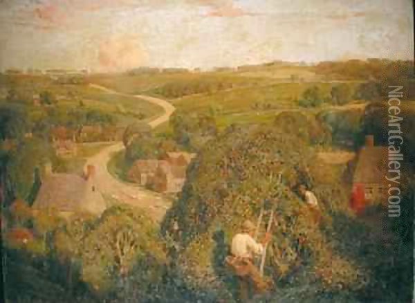 Cider Gathering Oil Painting - James Bateman